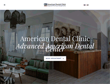 Tablet Screenshot of americandentalclinic.com